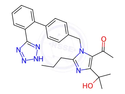 Chemical structure of Olmesartan Methyl Ketone