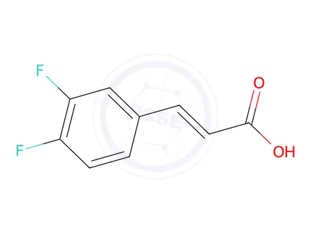 Chemical structure of 3,4-DIFLUOROCINNAMIC ACID