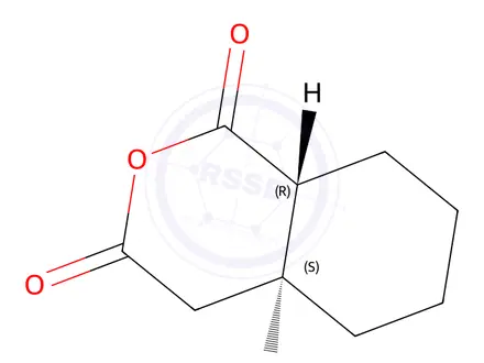 Chemical structure of Rel-(4aS,8aR)-hexahydro-1H-isochromene-1,3(4H)-dione