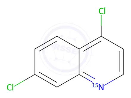 Chemical structure of 4,7-Dichloroquinoline-15N