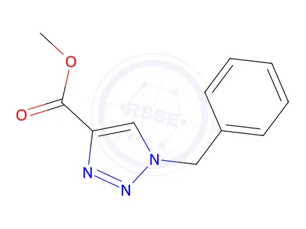 Chemical structure of methyl 1-benzyl-1H-1,2,3-triazole-4-carboxylate