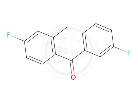 Chemical structure of 3,4-Difluoro-2-methylbenzophenone