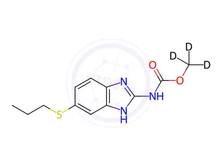Chemical structure of Albendazole-D3