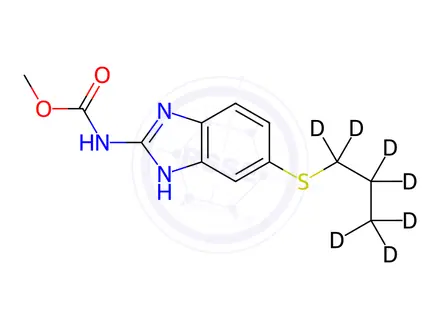 Chemical structure of Albendazole-d7 (1287076-43-0)