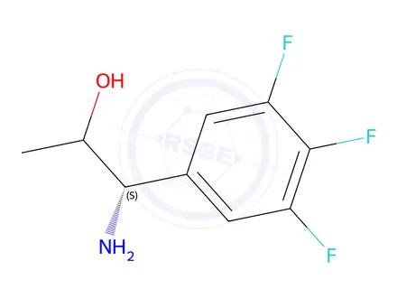 Chemical structure of (1S)-1-amino-1-(3,4,5-trifluorophenyl)propan-2-ol