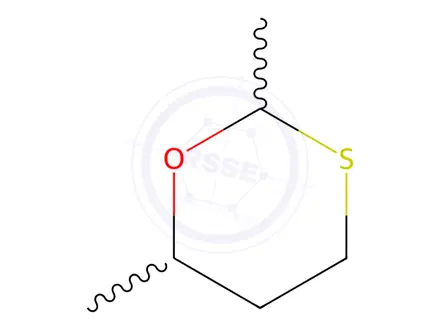 Chemical structure of 2,6-Dimethyl-1,3-oxathiane