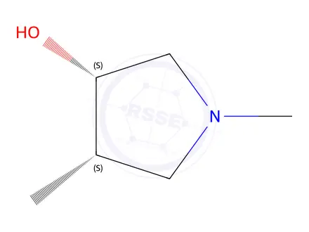Chemical structure of rel-(3S,4S)-1,4-Dimethylpyrrolidin-3-ol