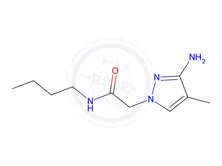 Chemical structure of 2-(3-Amino-4-methyl-1h-pyrazol-1-yl)-N-butylacetamide
