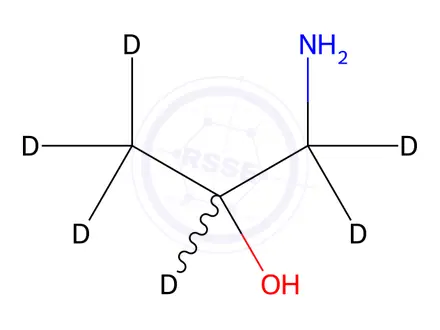Chemical structure of (±)-1-Amino-2-propanol-1,1,2,3,3,3-d6