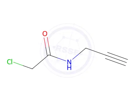 Chemical structure of 2-Chloro-N-2-propyn-1-ylacetamide