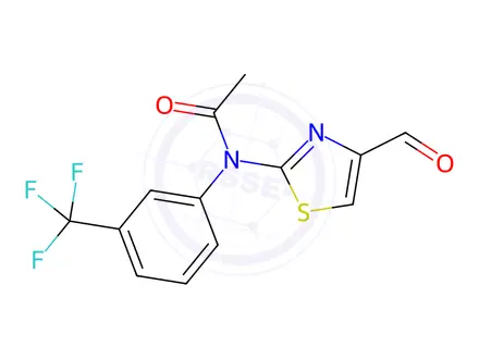 Chemical structure of n-(4-Formyl-1,3-thiazol-2-yl)-n-[3-(trifluoromethyl)phenyl]acetamide
