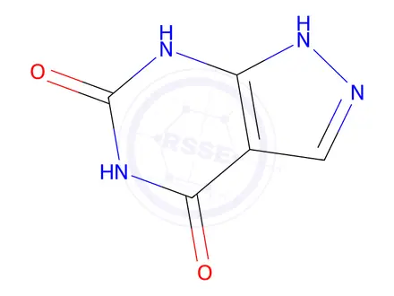 Chemical structure of Oxypurinol