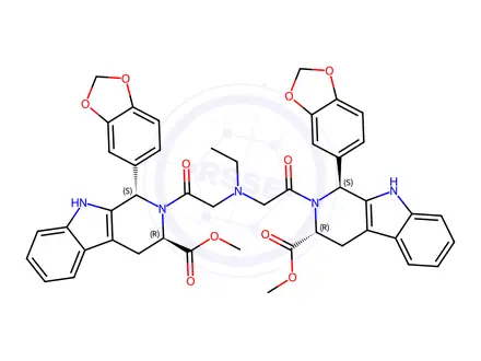 Chemical structure of Tadalafil Impurity 222;trans-Bisphrehomotadalafil