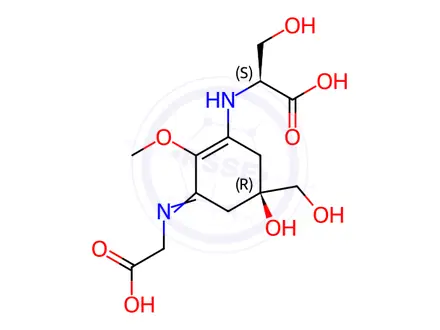 Chemical structure of Shinorine