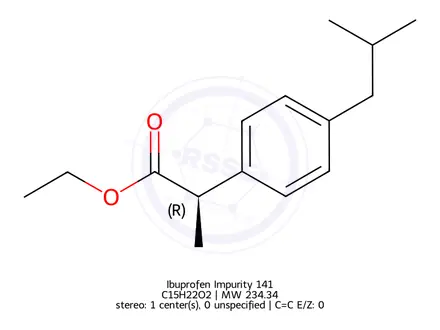 Chemical structure of Ibuprofen Impurity 202
