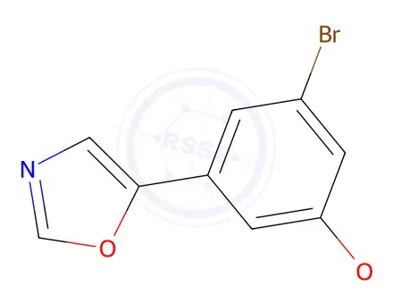 Chemical structure of 5-(3-Bromo-5-methoxyphenyl)oxazole