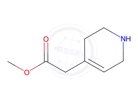 Chemical structure of Methyl 2-(1,2,3,6-tetrahydropyridin-4-yl)acetate