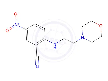 Chemical structure of 2-[(2-Morpholin-4-ylethyl)amino]-5-nitrobenzonitrile