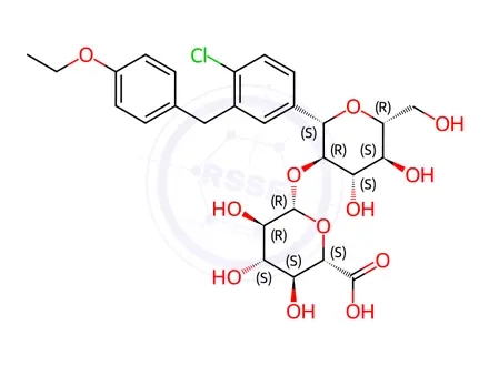 Chemical structure of Dapagliflozin 2-O-beta-D-Glucuronide