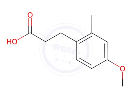 Chemical structure of 3-(4-Methoxy-2-methyl-phenyl)-propionic acid