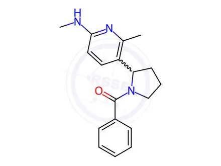 Chemical structure of (2-(2-Methyl-6-(methylamino)pyridin-3-yl)pyrrolidin-1-yl)(phenyl)methanone