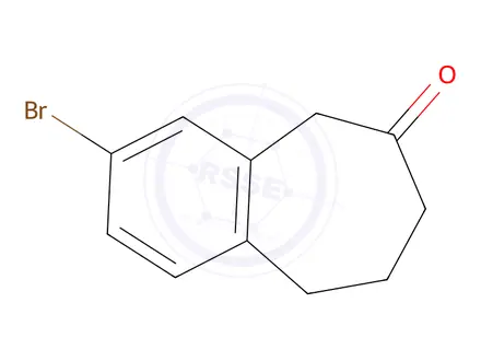 Chemical structure of 3-BroMo-8,9-dihydro-5H-benzo[7]annulen-6(7H)-one