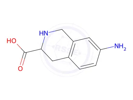 Chemical structure of 7-Amino-1,2,3,4-tetrahydro-3-isoquinolinecarboxylic acidhydrochloride
