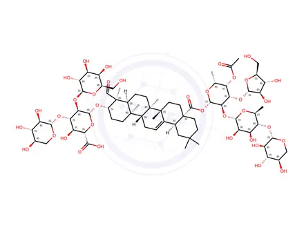 Chemical structure of squarroside A