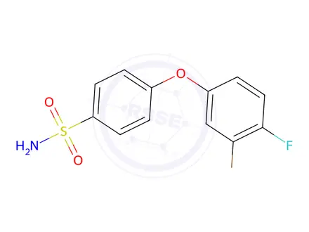 Chemical structure of 4-(3-Bromo-4-fluorophenoxy)benzenesulfonamide