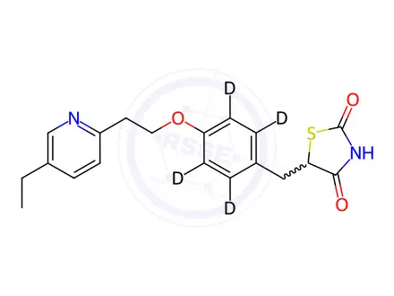 Chemical structure of Pioglitazone-d4 (1134163-29-3)