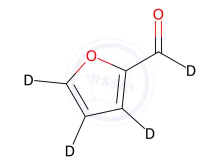 Chemical structure of Furfural-[D4]