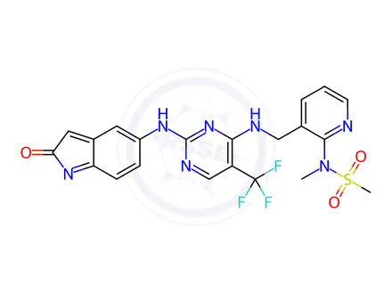 Chemical structure of 1-Bis(4-fluorophenyl)methyl-4-(ethoxycarbonyl)piperazine