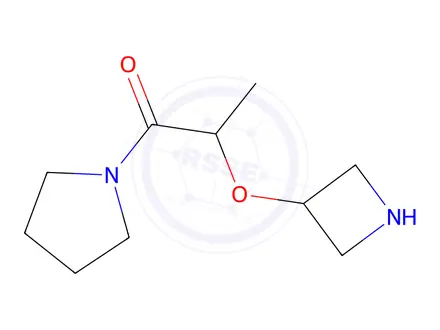 Chemical structure of 2-(Azetidin-3-yloxy)-1-(pyrrolidin-1-yl)propan-1-one