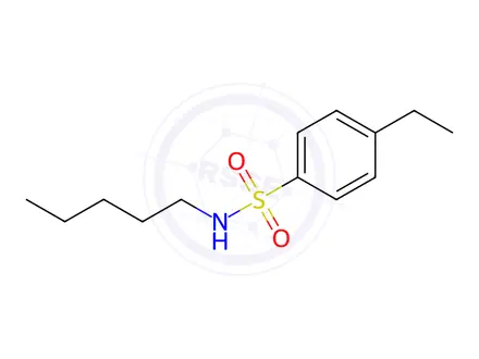 Chemical structure of 4-Ethyl-N-pentylbenzene-1-sulfonamide