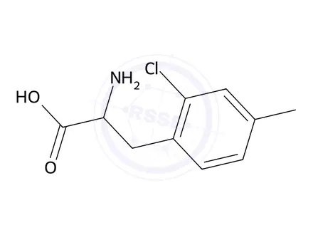 Chemical structure of 2-Amino-3-(2-chloro-4-methylphenyl)propanoic acid