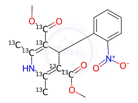 Chemical structure of [13C8]-Nifedipine