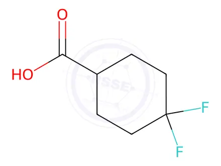 Chemical structure of 4,4-Difluorocyclohexanecarboxylic acid