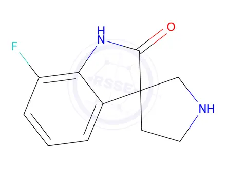 Chemical structure of 7-Fluorospiro[indoline-3,3'-pyrrolidin]-2-one