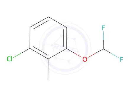 Chemical structure of 1-Chloro-3-(difluoromethoxy)-2-methylbenzene