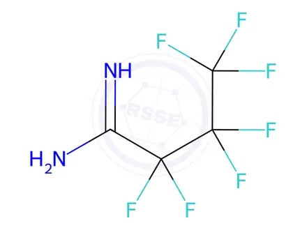 Chemical structure of Heptafluorobutyrylamidine