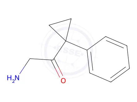 Chemical structure of 2-Amino-1-(1-phenylcyclopropyl)ethan-1-one