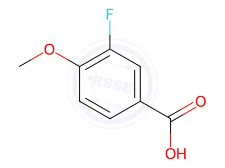 Chemical structure of 3-Fluoro-4-methoxybenzoic acid
