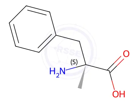Chemical structure of H-α-Me-Phe-OH