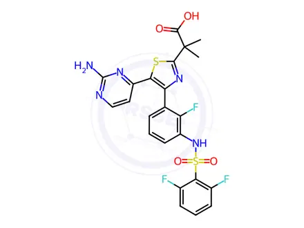 Chemical structure of Carboxy Dabrafenib