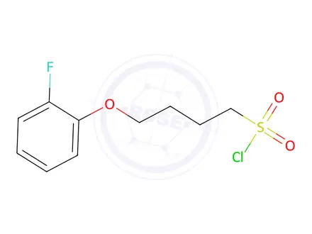 Chemical structure of 4-(2-fluorophenoxy)butane-1-sulfonyl chloride