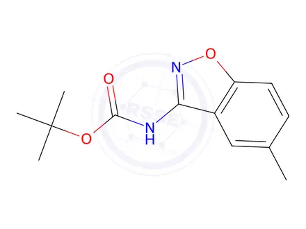 Chemical structure of (5-Methyl-benzo[d]isoxazol-3-yl)-carbamic acid tert-butyl ester