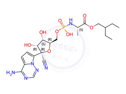 Chemical structure of Des-phenyl-remdesivir