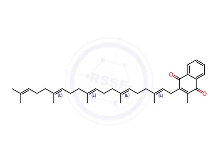 Chemical structure of Menaquinone 5