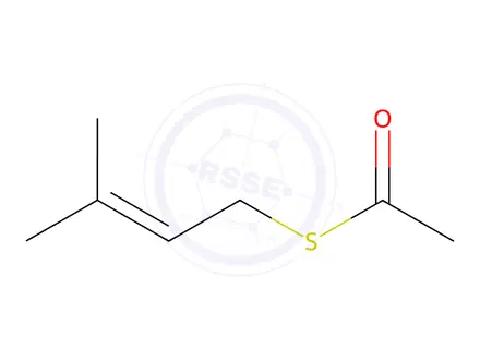 Chemical structure of 3-Methyl-2-buten-1-yl Thiolacetate