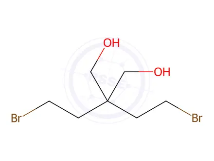 Chemical structure of 2,2-BIS(BROMOETHYL)-1,3-PROPANEDIOL
